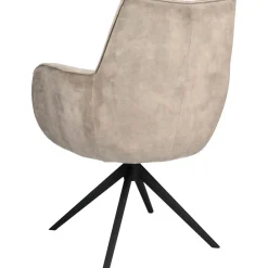 Best Pronto Wonen Eetkamerstoel Dordona draaibaar velvet beige