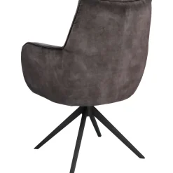 Online Pronto Wonen Eetkamerstoel Dordona draaibaar velvet antraciet
