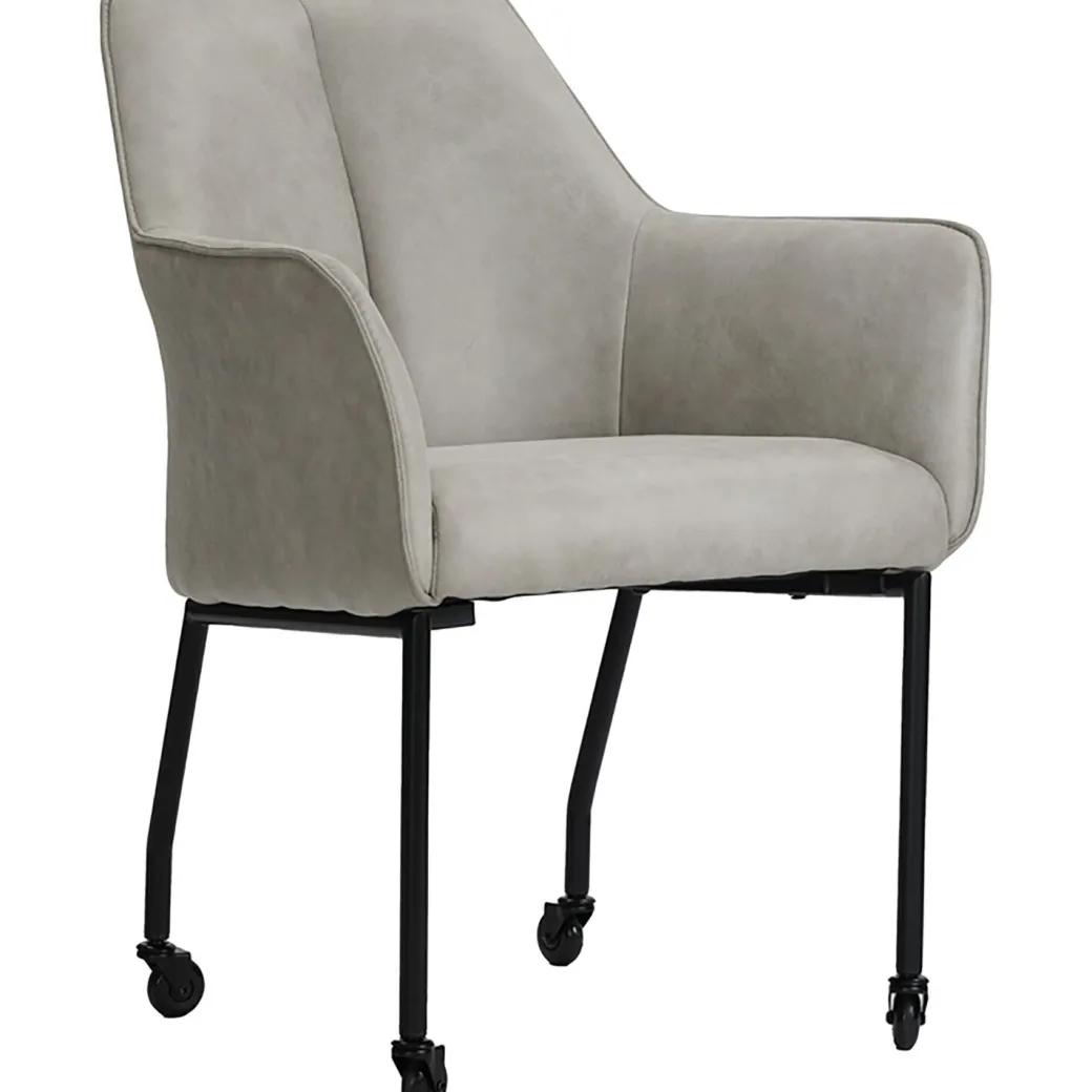 Clearance Pronto Wonen Eetkamerstoel Dura microvezel grijs