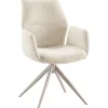 Hot Pronto Wonen Eetkamerstoel Faido bouclé ecru poot grijs
