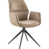 Pronto Wonen Eetkamerstoel Faido microvezel taupe poot zwart
