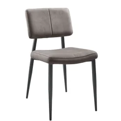 Clearance Pronto Wonen Eetkamerstoel Gento microvezel antraciet