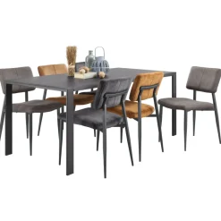 Best Pronto Wonen Eetkamerstoel Gento velvet antraciet