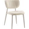 Pronto Wonen Eetkamerstoel Gomba bouclé ecru