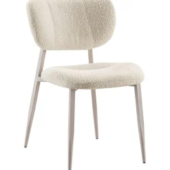 Pronto Wonen Eetkamerstoel Gomba bouclé ecru