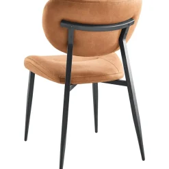 Discount Pronto Wonen Eetkamerstoel Gomba microvezel cognac