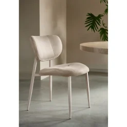 Best Pronto Wonen Eetkamerstoel Gomba microvezel beige