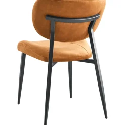 Hot Pronto Wonen Eetkamerstoel Gomba velvet cognac