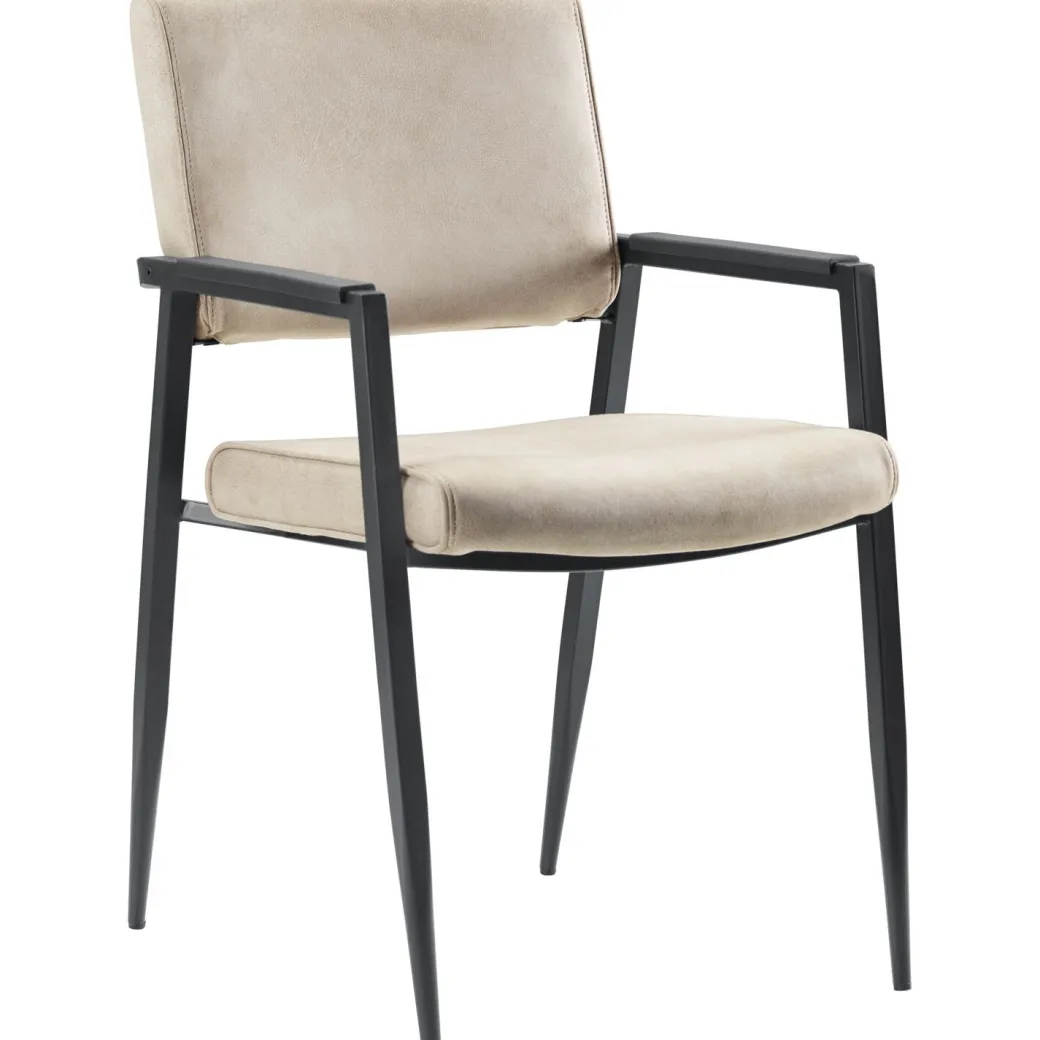 Pronto Wonen Eetkamerstoel Jisca microvezel beige