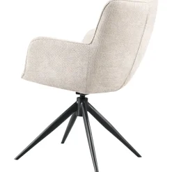 Clearance Pronto Wonen Eetkamerstoel Lasanto draaibaar ecru