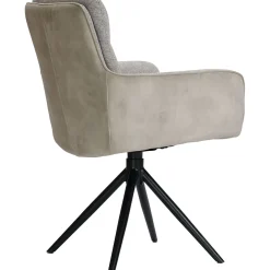 Pronto Wonen Eetkamerstoel Letta draaibaar velvet beige