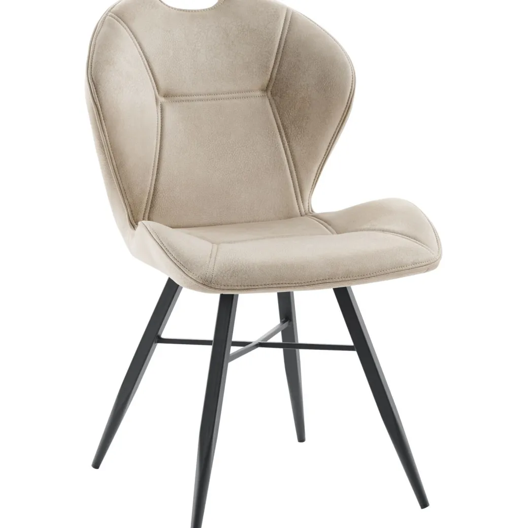 Best Pronto Wonen Eetkamerstoel Loana microvezel zandbeige