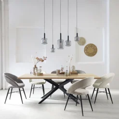 New Pronto Wonen Eetkamerstoel Marasino bouclé ecru