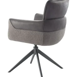 New Pronto Wonen Eetkamerstoel Mirandola draaibaar microleder antraciet