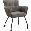Best Pronto Wonen Eetkamerstoel Novile taupe met wiel