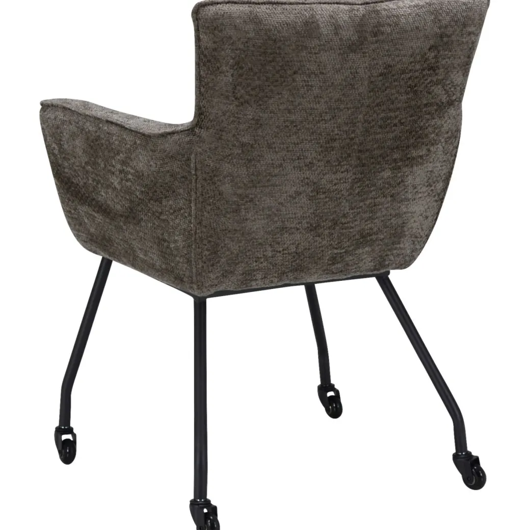 Best Pronto Wonen Eetkamerstoel Novile taupe met wiel