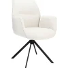 Pronto Wonen Eetkamerstoel Ombrone draaibaar chenille lichtgrijs