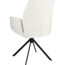Pronto Wonen Eetkamerstoel Ombrone draaibaar chenille lichtgrijs