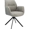 Pronto Wonen Eetkamerstoel Ombrone draaibaar chenille donkergrijs