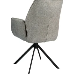 Pronto Wonen Eetkamerstoel Ombrone draaibaar chenille donkergrijs