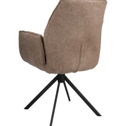 Hot Pronto Wonen Eetkamerstoel Ombrone draaibaar chenille taupe