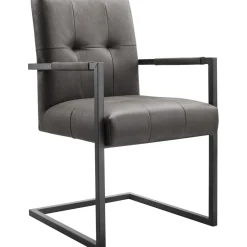 Discount Pronto Wonen Eetkamerstoel Oro microleder donkergrijs