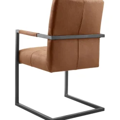 Discount Pronto Wonen Eetkamerstoel Oro microleder bruin
