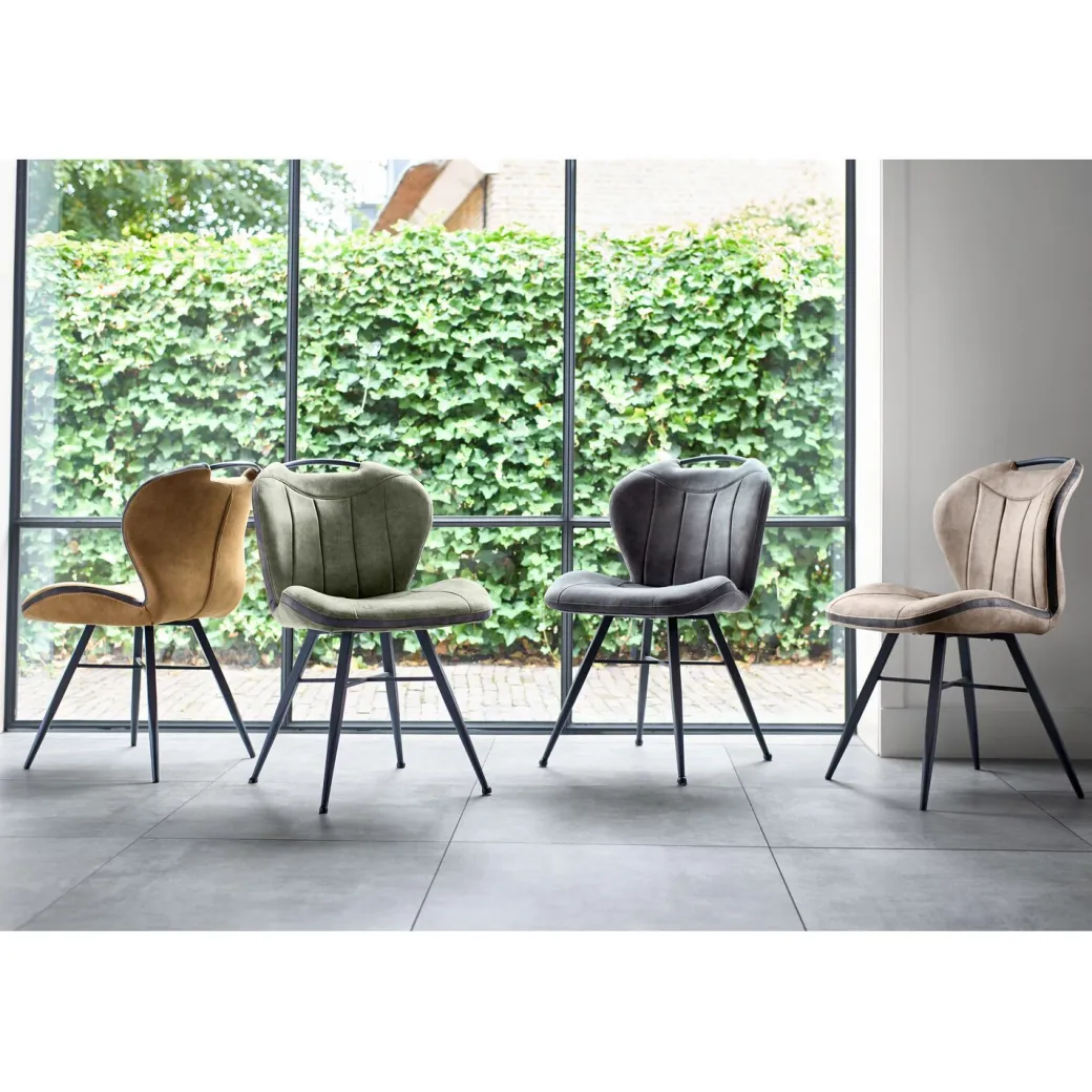 Hot Pronto Wonen Eetkamerstoel Tantini microvezel taupe