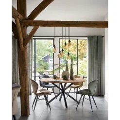 Pronto Wonen Eetkamerstoel Tantini microvezel cognac