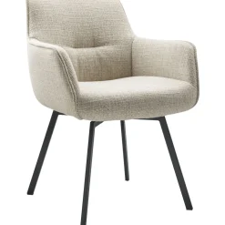 Sale Pronto Wonen Eetkamerstoel Turelli draaibaar beige