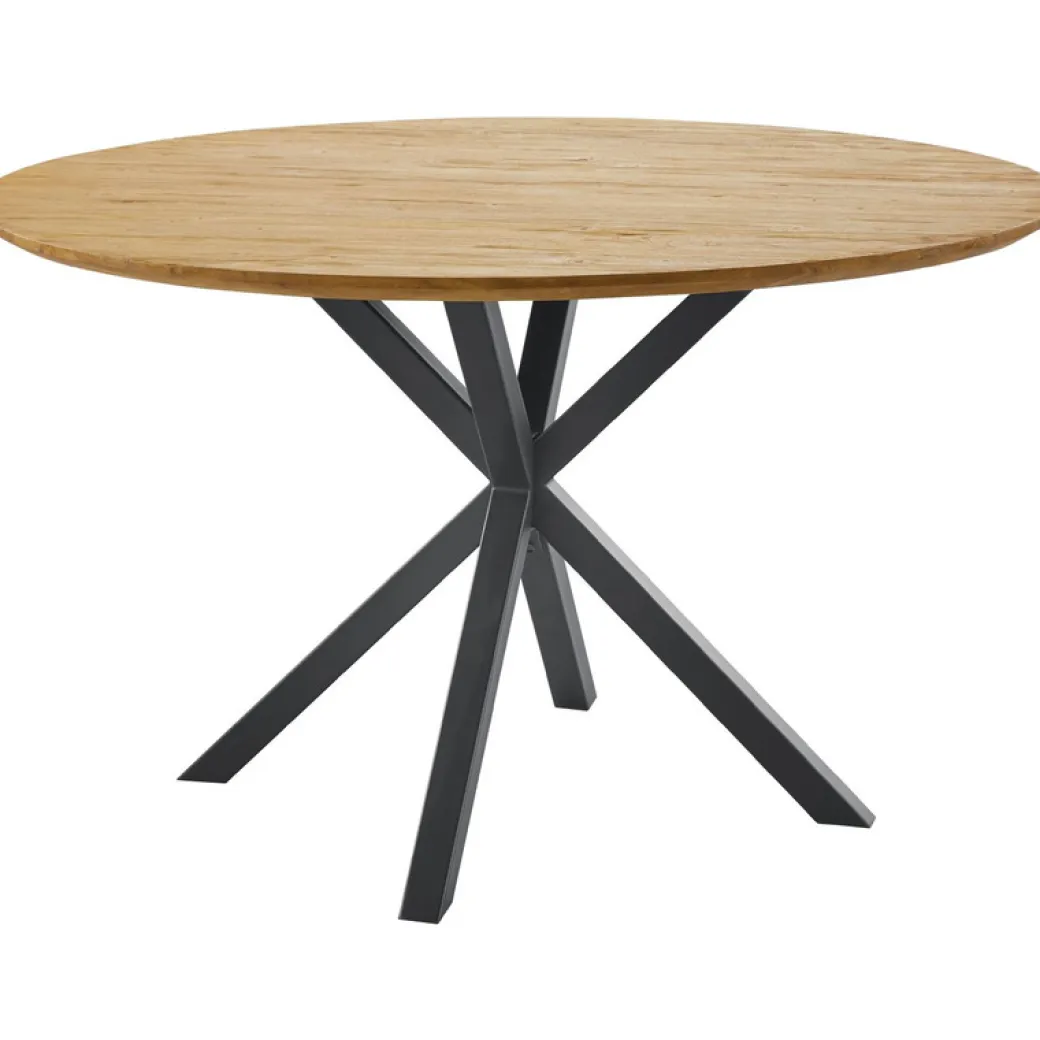 Best Pronto Wonen Eettafel Aska teak 130 cm rond naturel brushed
