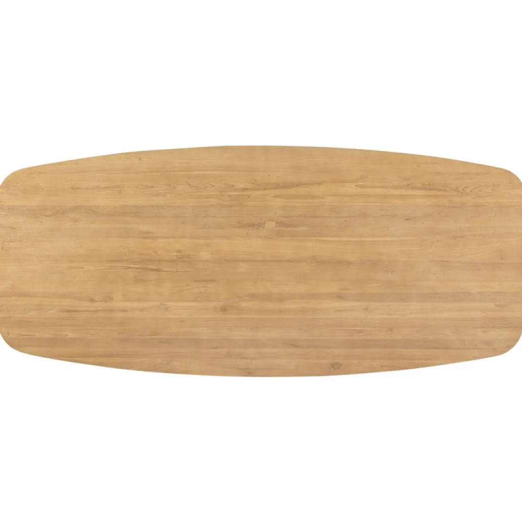 Clearance Pronto Wonen Eettafel Aska teak 260x110 cm Deens ovaal naturel brushed