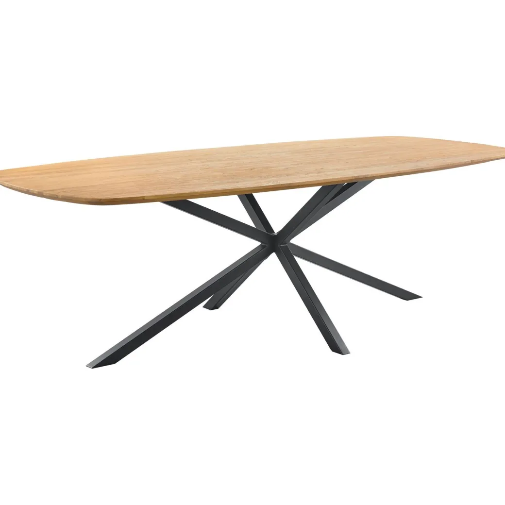 Pronto Wonen Eettafel Aska teak 180x90 cm Deens ovaal naturel brushed