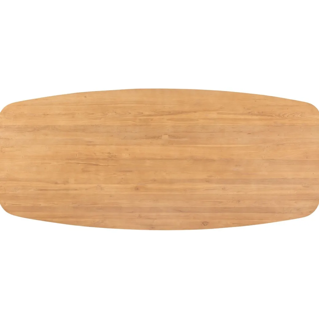 Pronto Wonen Eettafel Aska teak 220x100 cm Deens ovaal naturel brushed