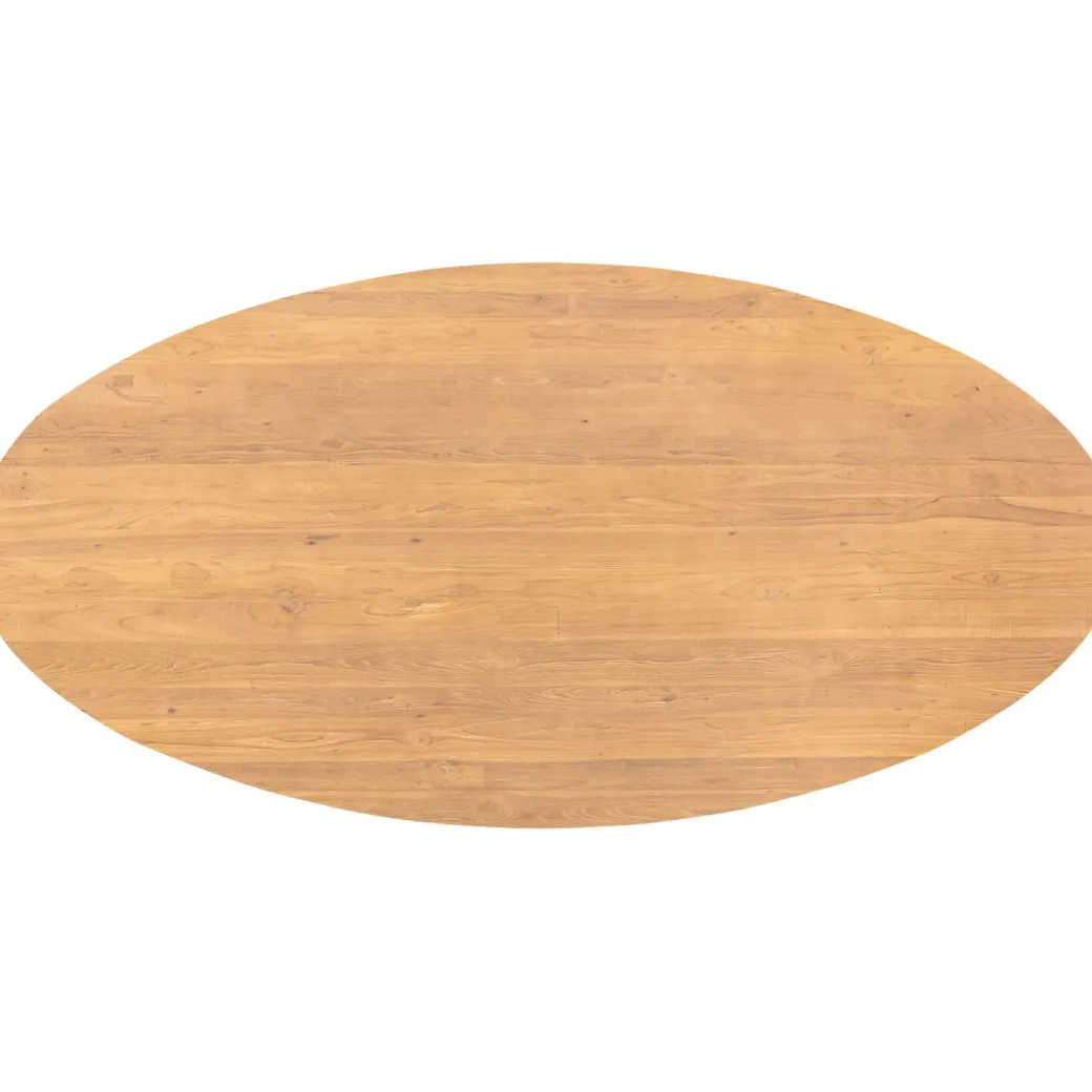 New Pronto Wonen Eettafel Aska teak 200x100 cm ovaal naturel brushed
