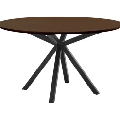 Sale Pronto Wonen Eettafel Belvio 140 cm rond dark oak