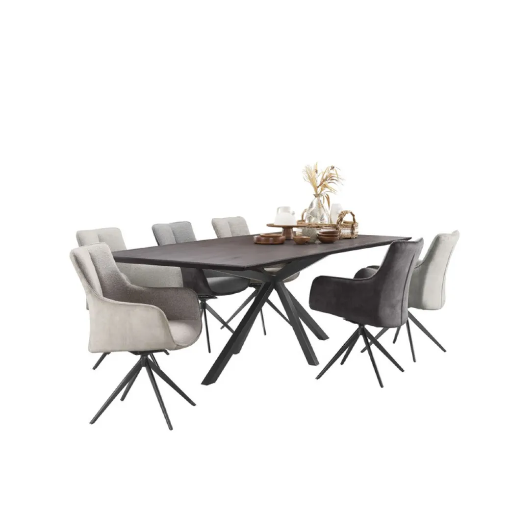 Clearance Pronto Wonen Eettafel Belvio 240x105 dark oak fineer