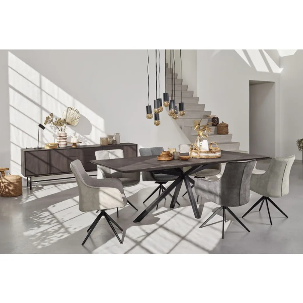 Clearance Pronto Wonen Eettafel Belvio 240x105 dark oak fineer