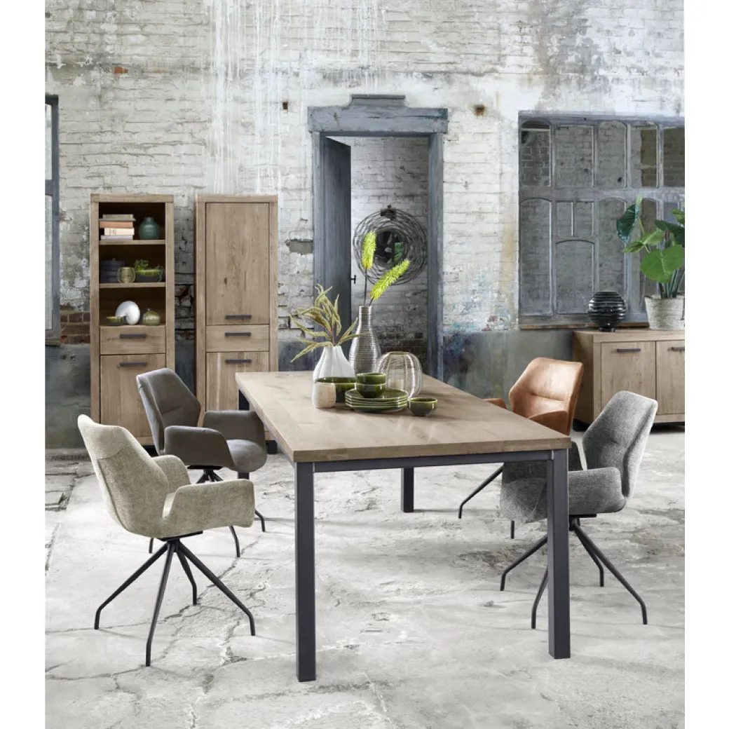 Discount Pronto Wonen Eettafel Hevano eikenhout 220x100 cm rechthoekig