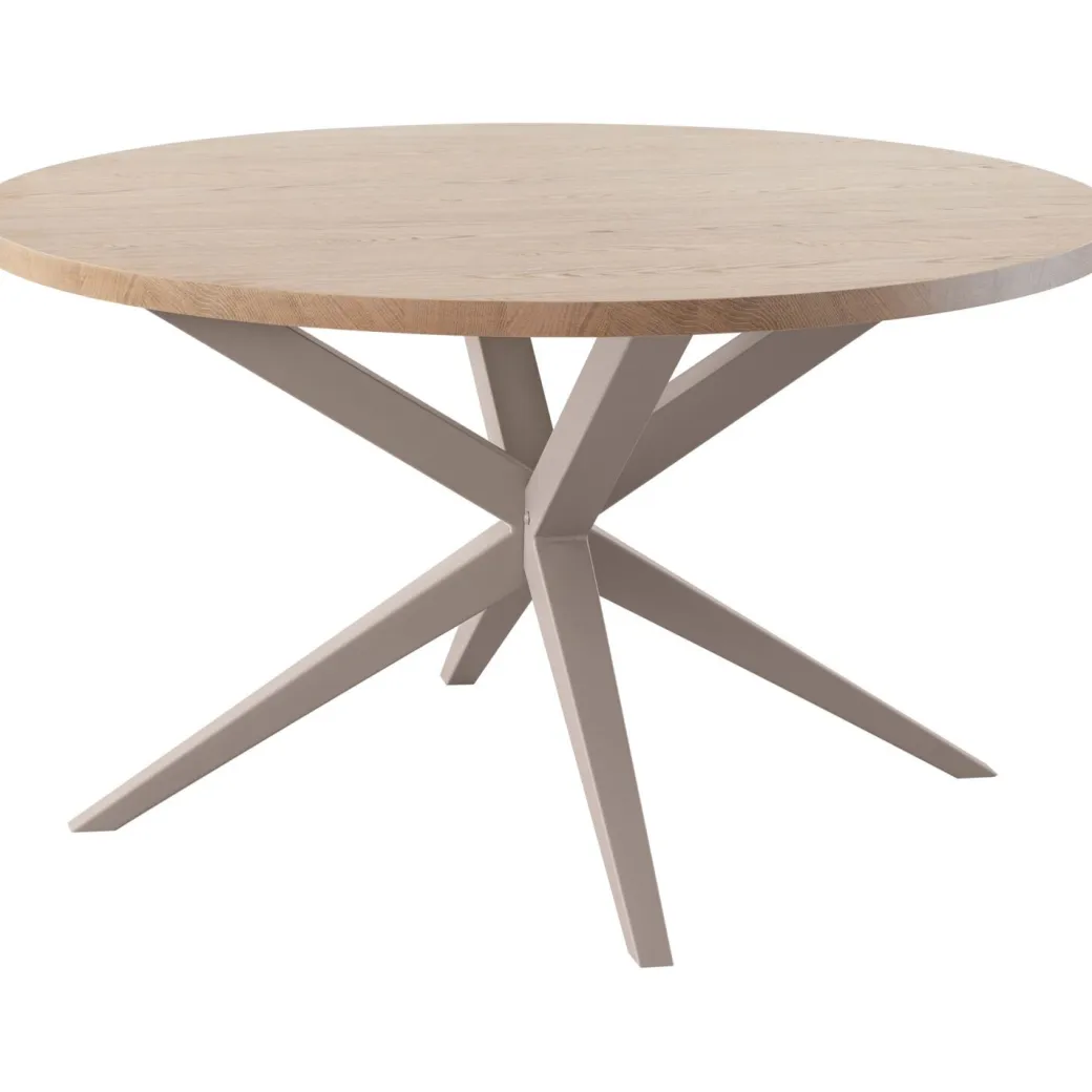 Outlet Pronto Wonen Eettafel Mascaro 120 cm rond misty oak