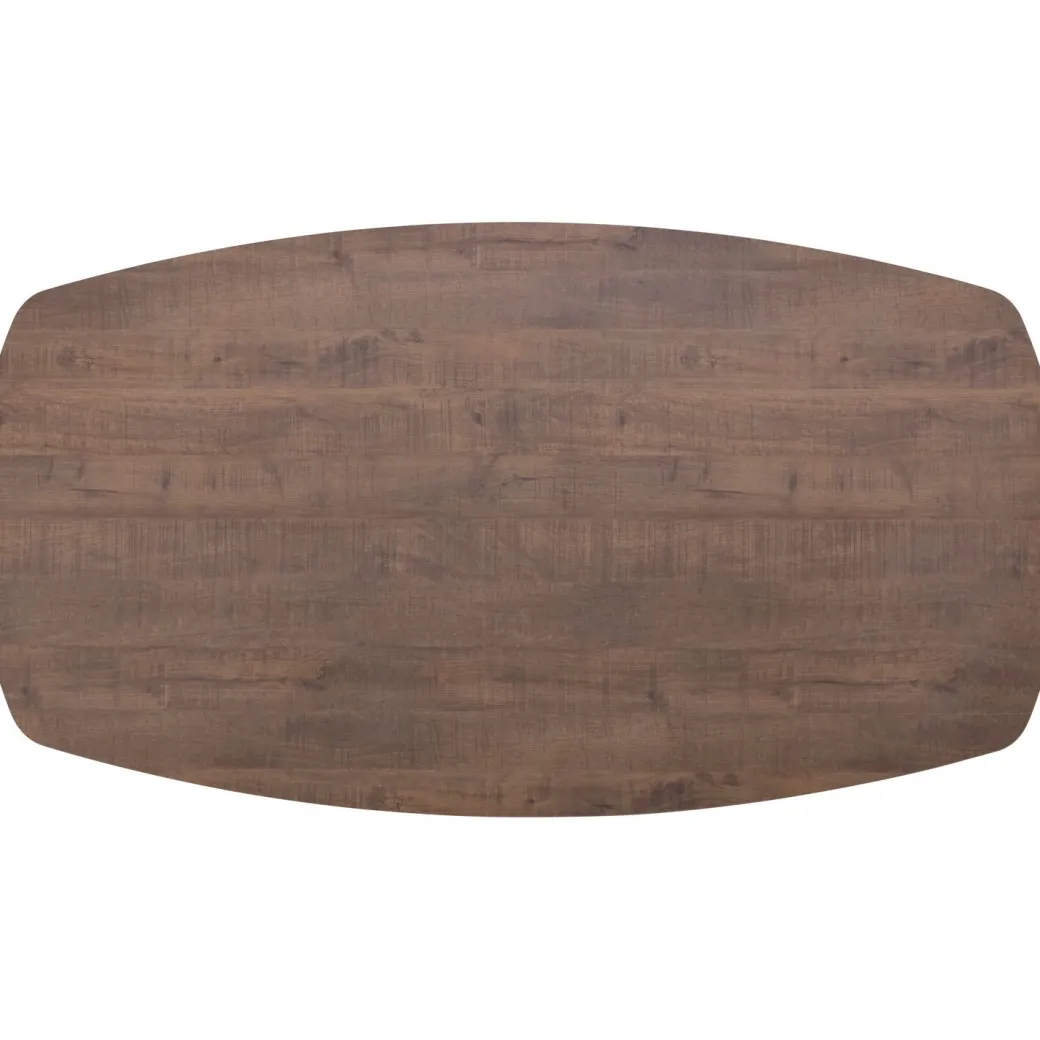 Discount Pronto Wonen Eettafel Mascaro 275x130 cm Deens ovaal dark mango