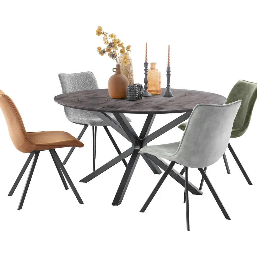 Sale Pronto Wonen Eettafel Piastra 140 rond zwart