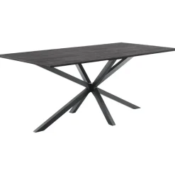 Online Pronto Wonen Eettafel Piastra 160x90 cm rechthoekig zwart