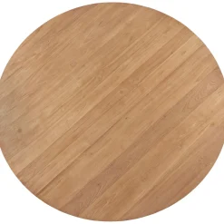 Outlet Pronto Wonen Eettafel Romaro teakhout 130 cm rond mix rough