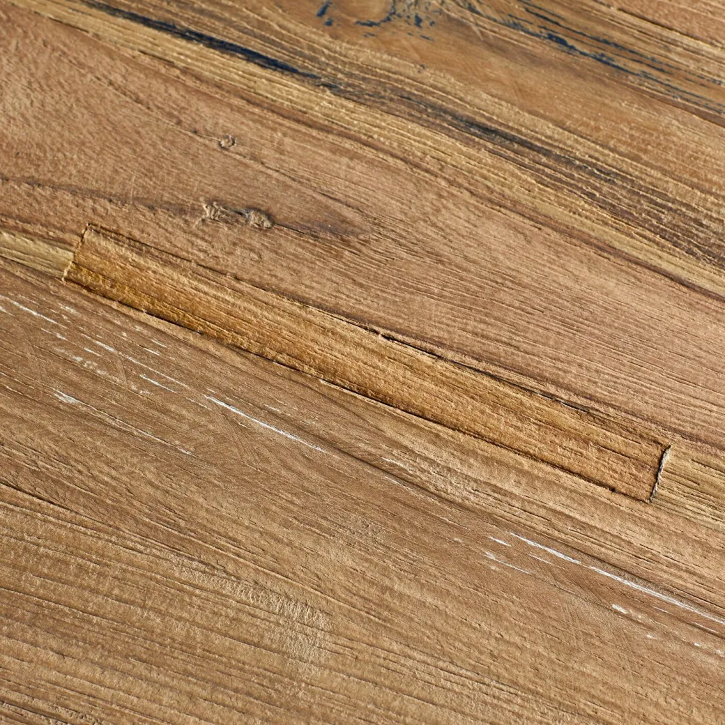 Outlet Pronto Wonen Eettafel Romaro teakhout 130 cm rond mix rough