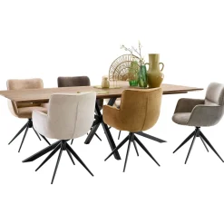 Hot Pronto Wonen Eettafel Romaro teakhout 200x95 cm rechthoekig mix rough