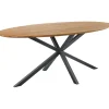 Hot Pronto Wonen Eettafel Romaro teakhout 200x100 cm ovaal mix rough