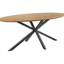Hot Pronto Wonen Eettafel Romaro teakhout 200x100 cm ovaal mix rough