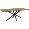 Hot Pronto Wonen Eettafel Tavolo eikenhout 200x100 cm rechthoekig donkerbruin