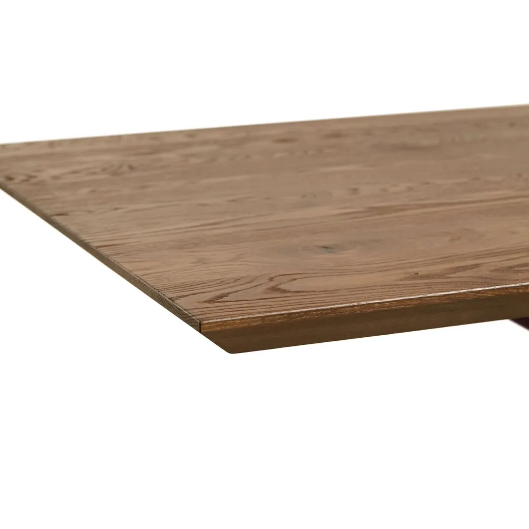 Hot Pronto Wonen Eettafel Tavolo eikenhout 200x100 cm rechthoekig donkerbruin